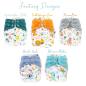 Preview: Blümchen All-in-One Bamboo OneSize Snap (3,5-15kg) Fantasy 2