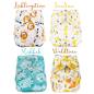 Preview: Blümchen diaper cover OneSize PUL Snap limited Edition