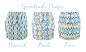 Preview: Blümchen diaper cover OneSize PUL Snaps Geometric Designs