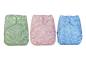 Preview: Blümchen 2in1 OneSize ECO Shell Drucki FLORAL (3-16kg) - recycled PES