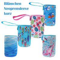 Blümchen Neoprene Sleeve Flaschenhülle 120mm