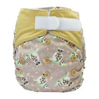 Blümchen All-in-One Bamboo OneSize Hook and Loop (3,5-15kg) watercolor Edition