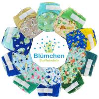 Blümchen All-in-One Bambus OneSize Kletter (3,5-15kg) Wasserfarben Edition