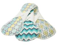 Blümchen wasserdichte Binde Butterfly Pads Hanf 3er (Made in Turkey) - MEDIUM