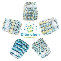 Blümchen OneSize Überhose PUL YKK Kletter Geometrische Designs