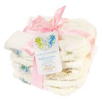Blümchen Kuschel-Höschenwindel 5 Stück BioBaumwolle Größe XS/S (2-7kg)