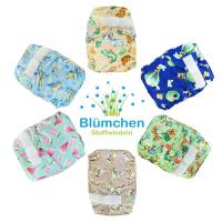 Aktionspaket 60 Blümchen PUL Taschenwindeln Wasserfarben Designs