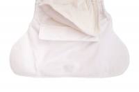 Blümchen Jugend/ Erwachsenen 2in1 Inkontinenzhose weiss - MEDIUM