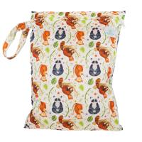 Blümchen Wetbag Nasstasche PUL mit Zip Wildlife Edition