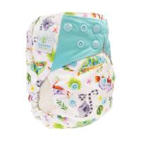 Blümchen All-in-One Bambus OneSize Druckknopf (3,5-15kg) Wildlife Edition