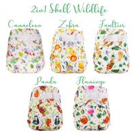 Blümchen 2in1 OneSize ECO Shell Kletter Wildlife (3-16kg)