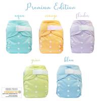 RNW Special offer package 50 Blümchen Pocket diaper shell hook and loop uni (3-16kg)