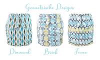 Blümchen OneSize Überhose PUL Druckis Geometrische Designs