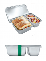 Pura® Lunch 2 Stainless steel food containers (small + large)