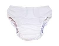 Blümchen Jugend/ Erwachsenen 2in1 Inkontinenzhose weiss - XSMALL