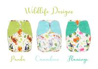 Blümchen OneSize Überhose Druckknopf Wildlife Edition