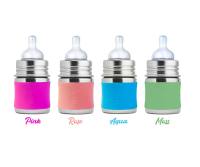 Purakikki Stainless steel Baby bottle 125ml with nipple