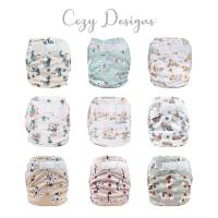 Blümchen All-in-One Bamboo OneSize Hook and loop (3,5-15kg) Cozy Designs (without core)