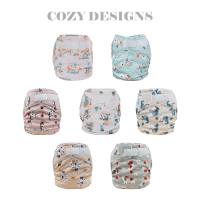 Blümchen All-in-One Bamboo OneSize Hook and loop (3,5-15kg) Cozy Designs (without core)