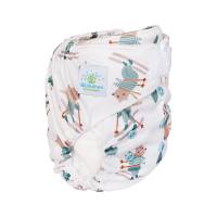 Preview: Blümchen All-in-One Bamboo OneSize Hook and loop (3,5-15kg) Cozy Designs (without core)