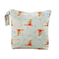 Blümchen wasserdichter Faltbodensack PUL Mama Känguru Größe M - recycled PES