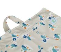 Preview: Blümchen hängender XL Wetbag Nasstasche mit Zip limited Edition - recycled Polyester
