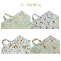 Blümchen hängender XL Wetbag Nasstasche mit Zip limited Edition - recycled Polyester