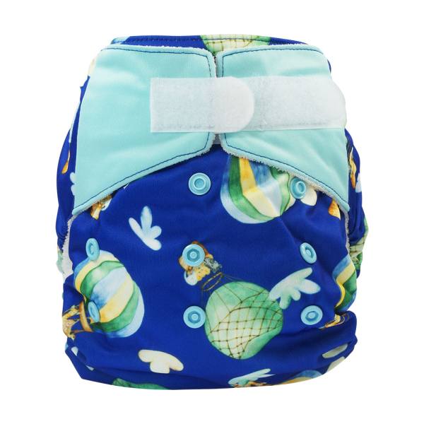 Blümchen All-in-One Bamboo OneSize Hook and Loop (3,5-15kg) watercolor Edition