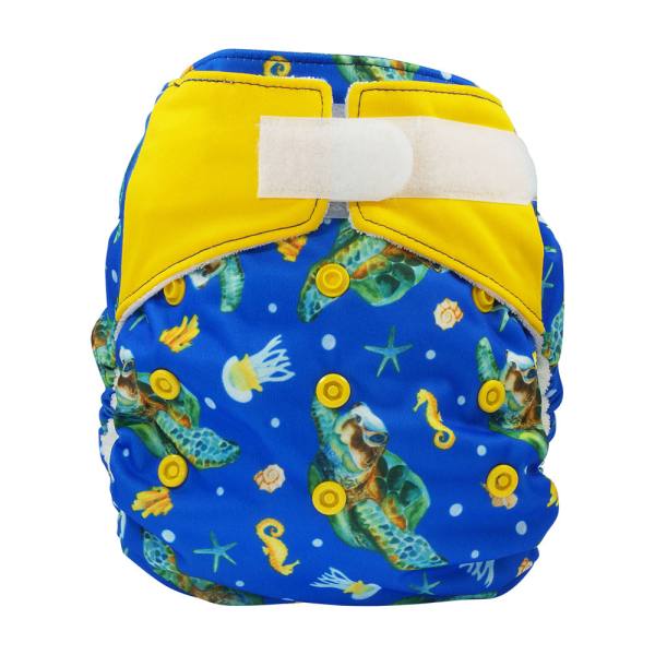 Blümchen All-in-One Bamboo OneSize Hook and Loop (3,5-15kg) watercolor Edition