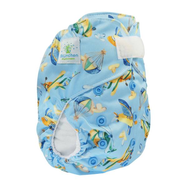 Blümchen PUL Taschenwindel Shell Klett Wasserfarben Kollektion (3-16kg)