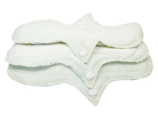 Blümchen waterproof butterfly pads Hemp/ Panty liners 3pcs. (Made in Turkey) - MEDIUM