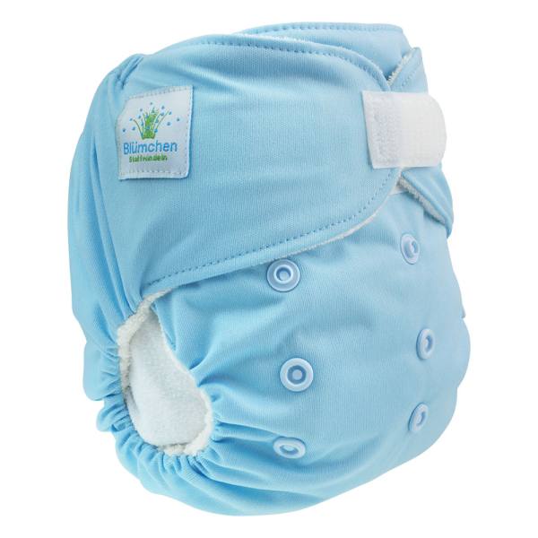 Blümchen All-in-One Bambus OneSize Kletter (3,5-15kg) unifarben (Made in Turkey)
