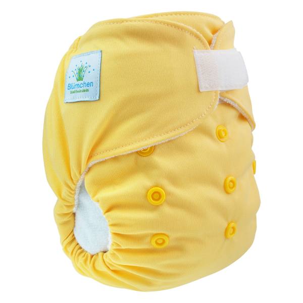 Blümchen All-in-One Bambus OneSize Kletter (3,5-15kg) unifarben (Made in Turkey)