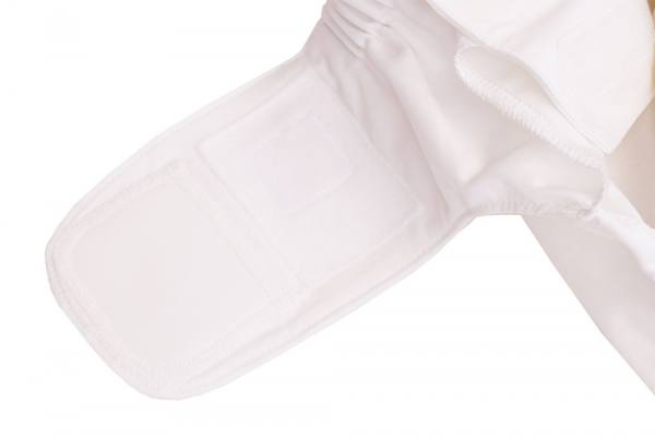 Blümchen Jugend/ Erwachsenen 2in1 Inkontinenzhose weiss - MEDIUM