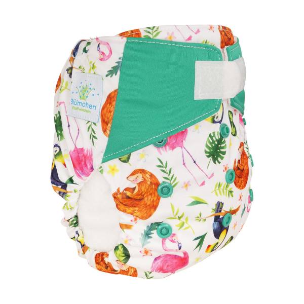 Blümchen All-in-One Bambus OneSize Kletter (3,5-15kg) Wildlife Edition