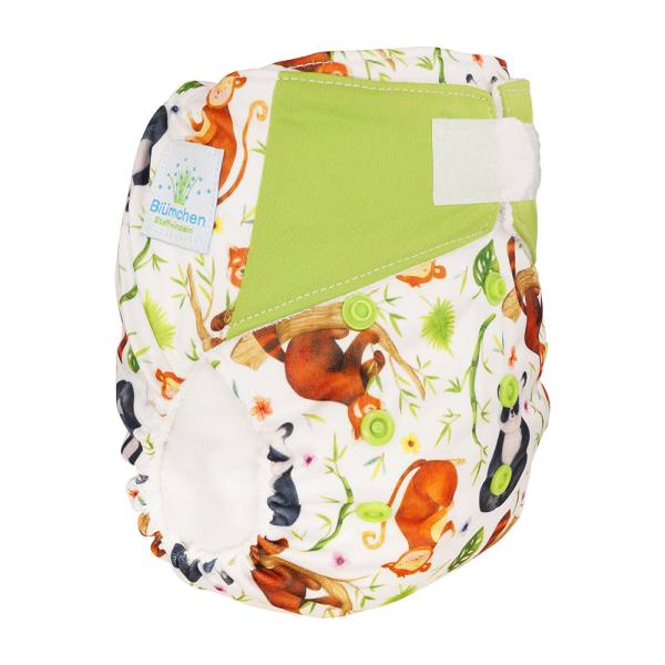 Blümchen All-in-One Bambus OneSize Kletter (3,5-15kg) Wildlife Edition