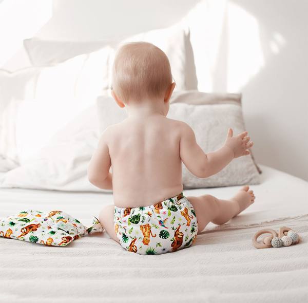 Blümchen All-in-One Bambus OneSize Kletter (3,5-15kg) Wildlife Edition