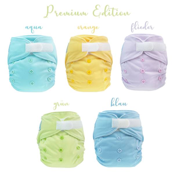 Blümchen All-in-One Bambus OneSize Kletter (3,5-15kg) unifarben (Made in Turkey)