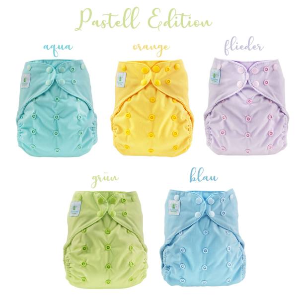 Blümchen diaper cover OneSize PUL YKK Snaps (Made in Turkey)