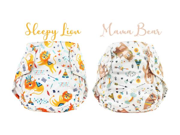 Blümchen diaper cover XL PUL Snaps Fantasy Edition