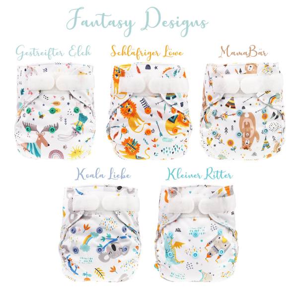 Blümchen diaper cover Newborn PUL Fantasy 2 (3-6kg)