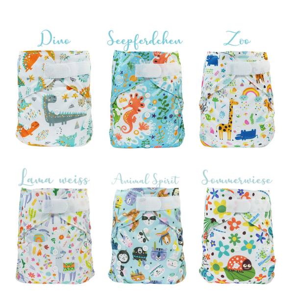 Blümchen Slimfit diaper cover OneSize without gusset Designs