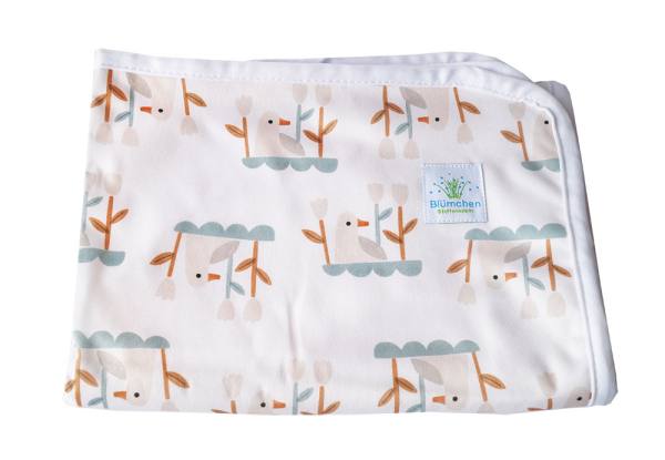 Blümchen wasserdichte Wickelunterlage PUL Cozy Designs (recycled Polyester)
