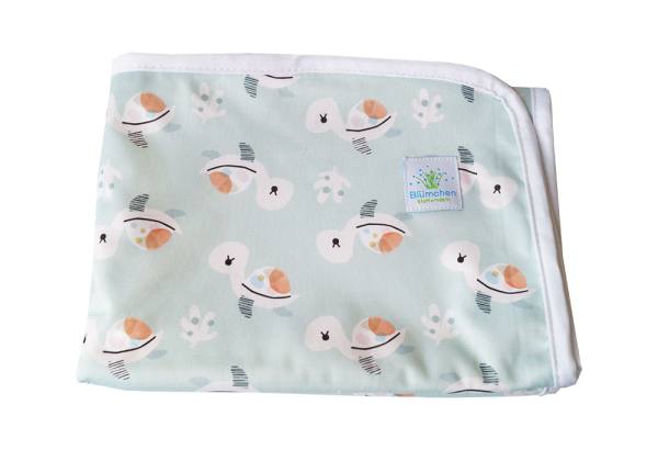 Blümchen wasserdichte Wickelunterlage PUL Cozy Designs (recycled Polyester)