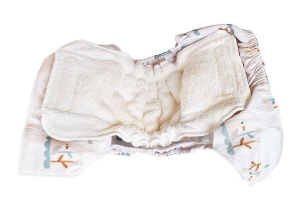 Blümchen 2in1 PLUS Frottee Einlage 5 Stück Bambus-Baumwolle