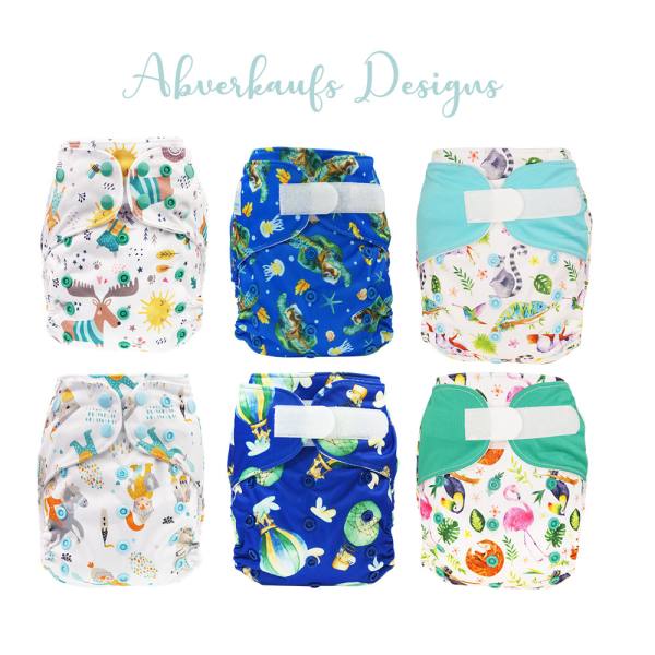 Blümchen Abverkaufsangebot 50 OneSize Überhose PUL (Abverkaufsdesigns)
