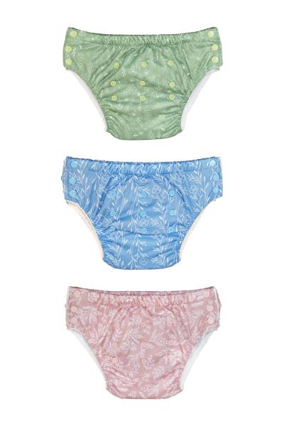 Blümchen Trainerhöschen POCKET Bambus FLORAL (3-5 Jahre) - recycled PES