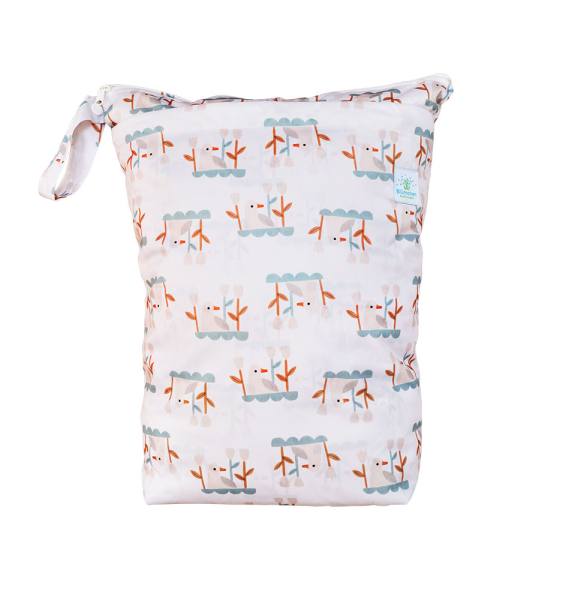 Blümchen wasserdichter Faltbodensack PUL LAKESIDE Größe L - recycled PES