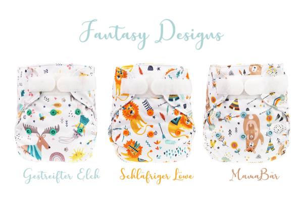 Blümchen diaper cover Newborn PUL Fantasy 2 (3-6kg)