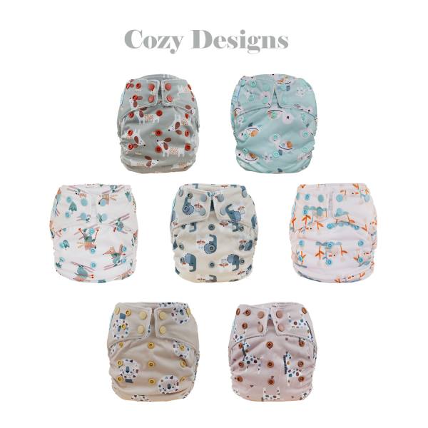 Blümchen All-in-One Bamboo OneSize Snap (3,5-15kg) Cozy Designs (without core)